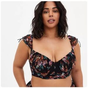 Torrid Curve Floral Longline Underwire Bralette